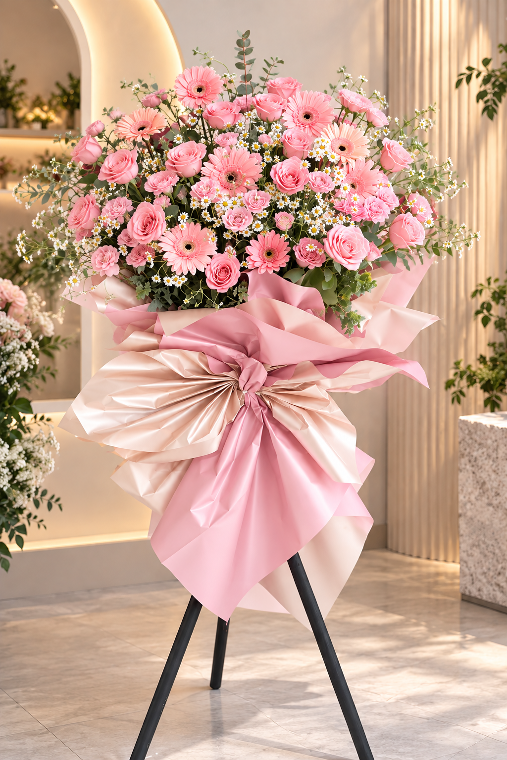 Blush Pink Elegance Grand Opening Flower Stand šø
A Beautiful Beginning, A Blooming Success!