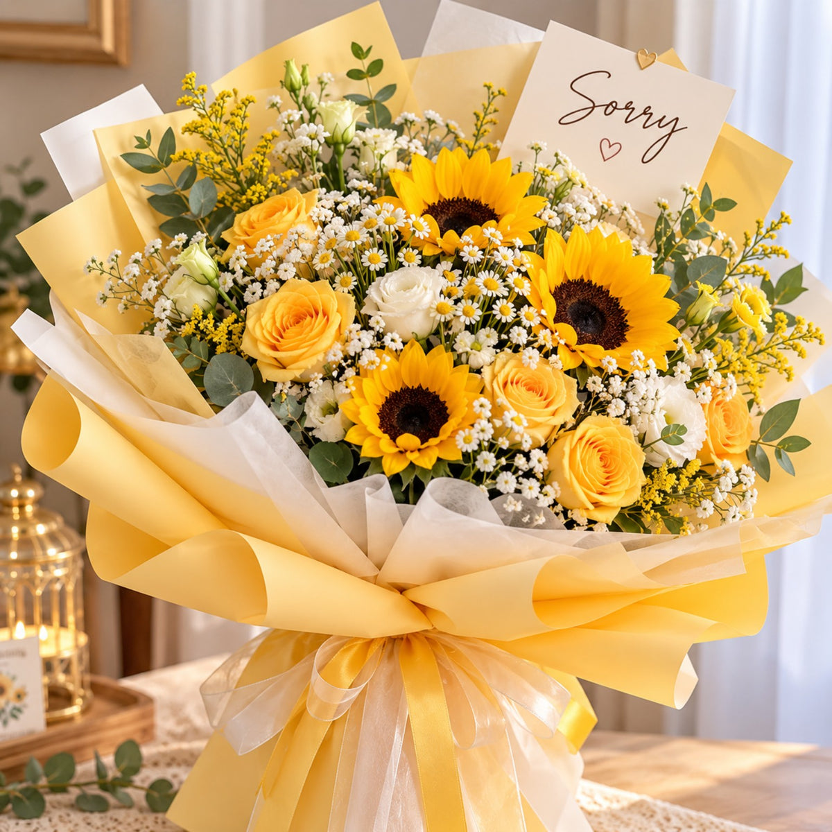 ๐ป Sunshine Apology Fresh Flower Bouquet
็่ฏ้ๆญ้ฒ่ฑๆ | I'm Sorry Flower Bouquet ๐