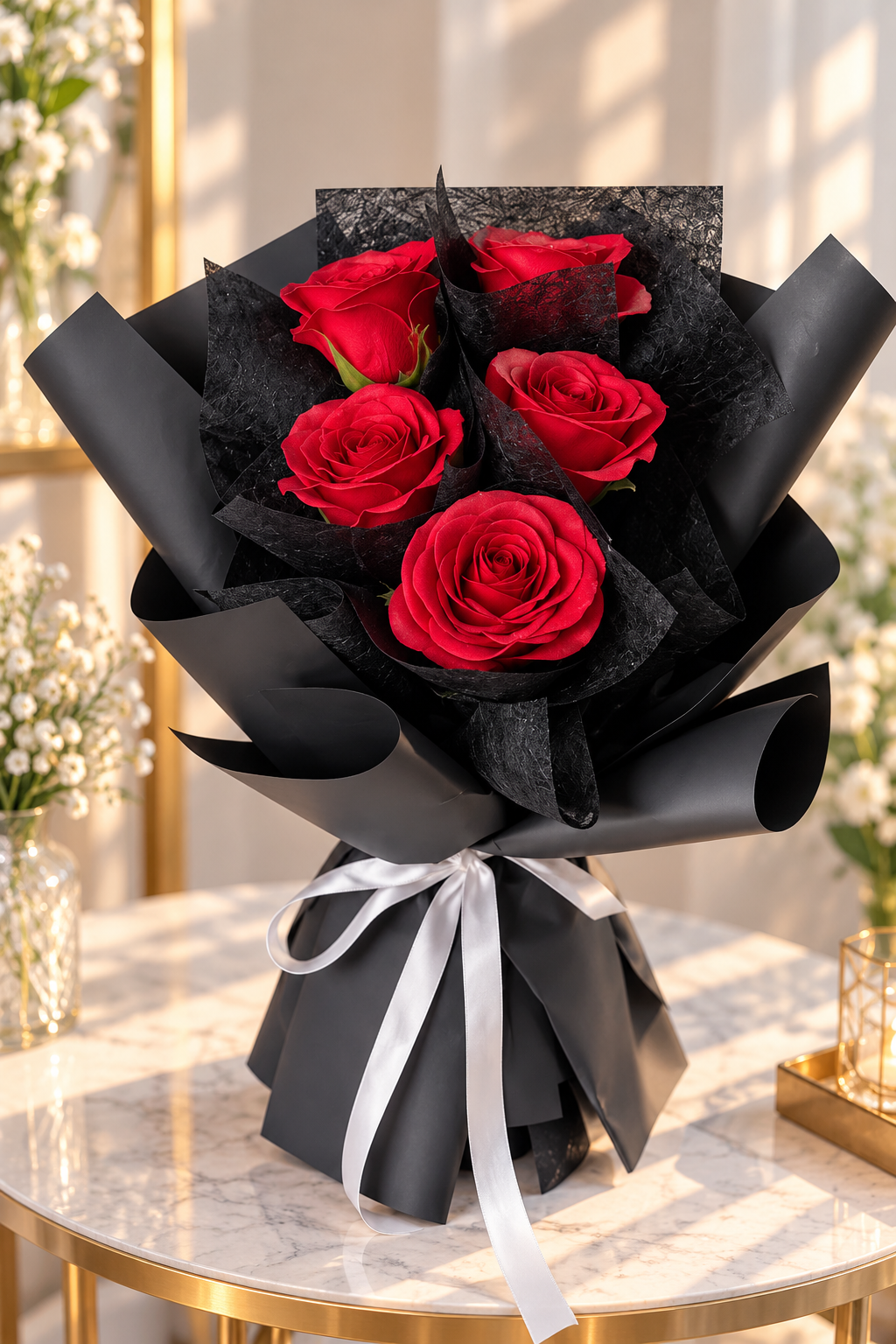 My Sweet Love ā 5 Red Roses Bouquet š¹
5 Stalks Fresh Red Rose Bouquet | Elegant Romantic Flowers