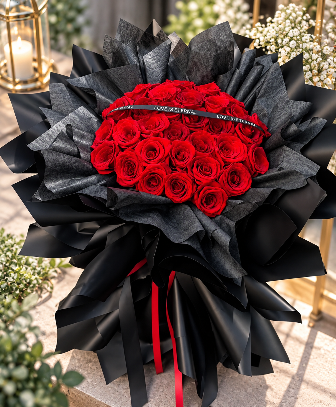 30 Stalks Fresh Red Rose Bouquet – Eternal Love ❤️🌹
30 Roses, One Love That Lasts Forever.