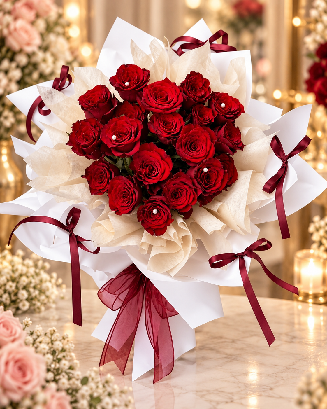 πΉ 19 Stalks Fresh Red Rose Bouquet β Forever Love β€οΈ
19 Roses, A Promise of Everlasting Love.