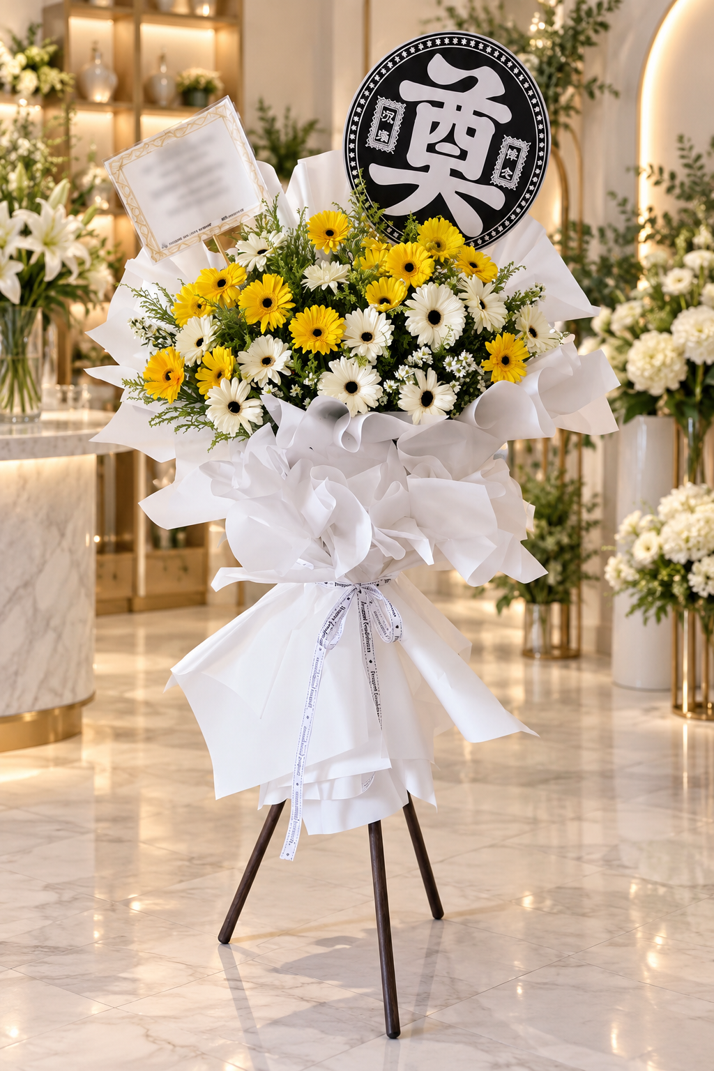 Elegant Condolence Flower Stand | 高雅追思花架 🤍