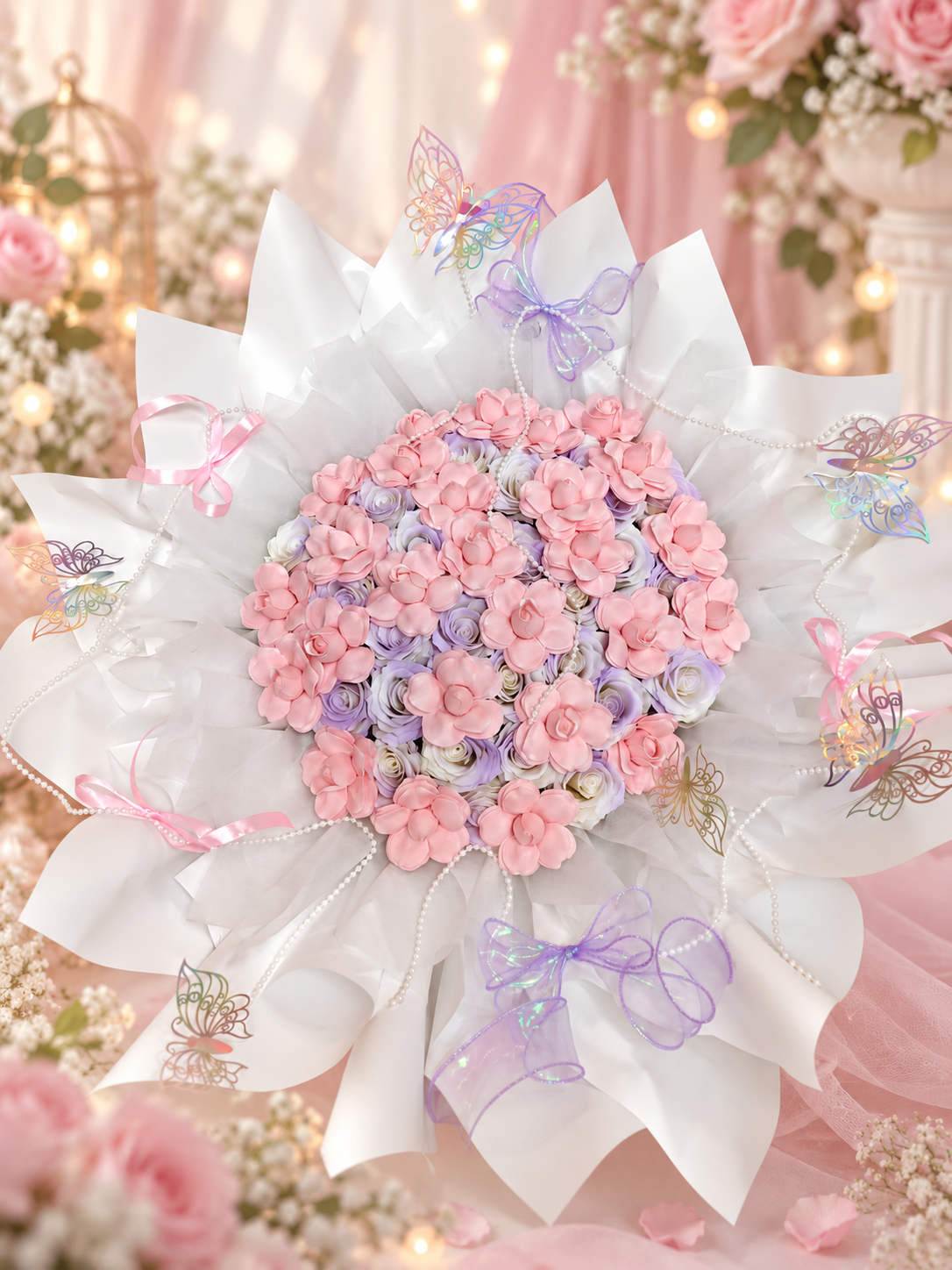 🦋 Fairy's Kiss Soap Rose Bouquet | 仙子之吻香皂玫瑰花束