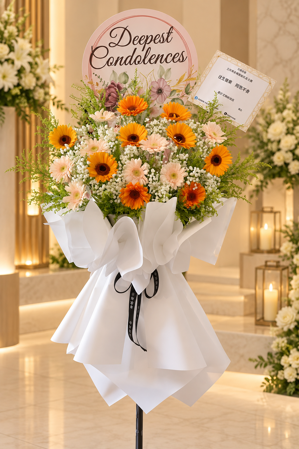 Eternal Love Condolence Flower Stand
A Beautiful Tribute of Love & Remembrance