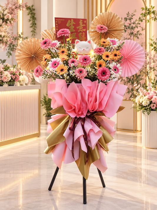 🌸✨ Grand Opening Flower Stand | 开张大吉花篮 ✨🌸
🎊 生意兴隆 · 财源广进 · 开业大吉 🎊