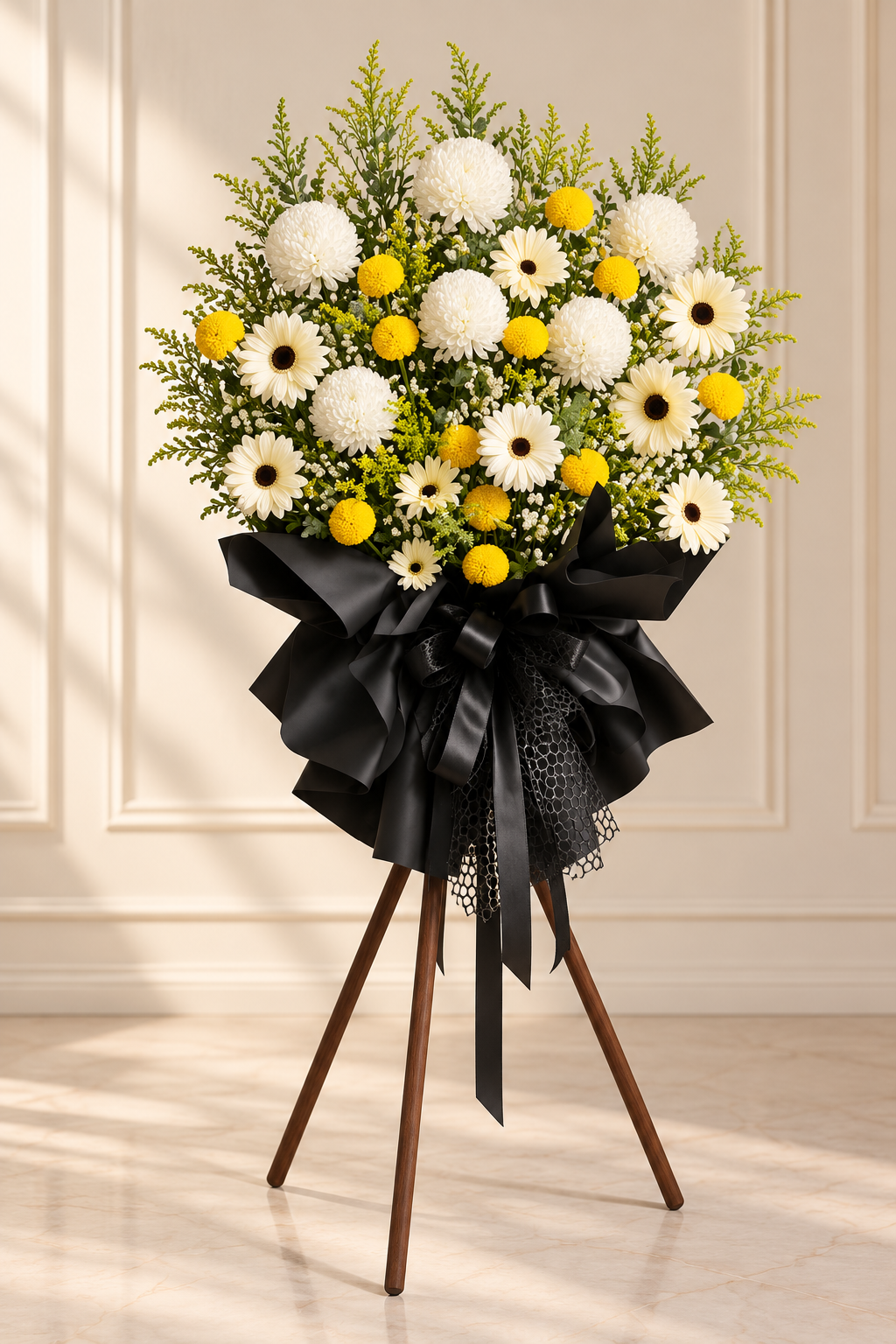🤍💛 A Gentle Farewell | Condolences Flower Stand 🕊️
