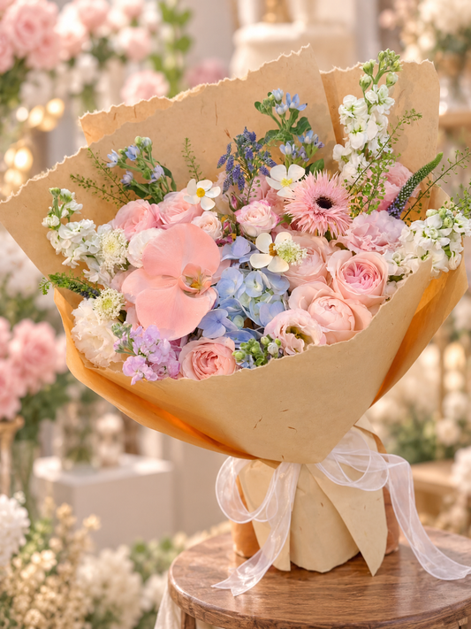 Pastel Dream Garden Fresh Flower Bouquet 💐 | 梦幻粉彩花园鲜花花束