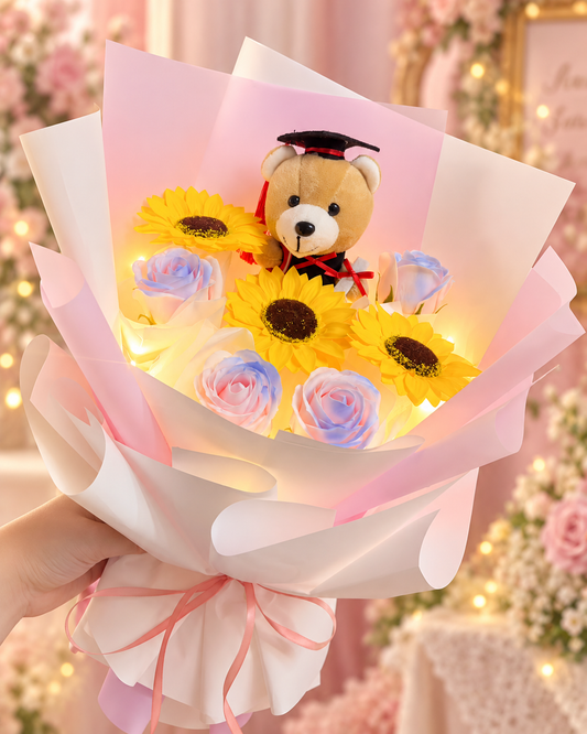 🎓🌻 Graduation Soap Flower Bouquet | 毕业香皂花束 💐